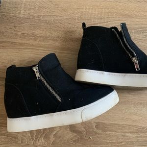 Black Platform Sneakers